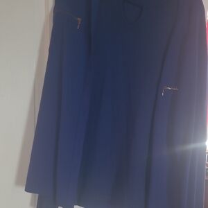 Susan Graver Royal Blue Knit Top